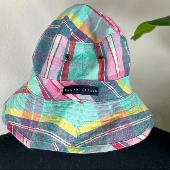 Ralph Lauren Kids Multicolor Plaid Bucket Hat - Picture 10 of 12